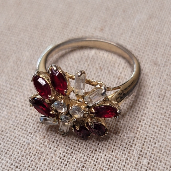 Vintage Cocktail Ring Size 9 - Picture 7 of 16